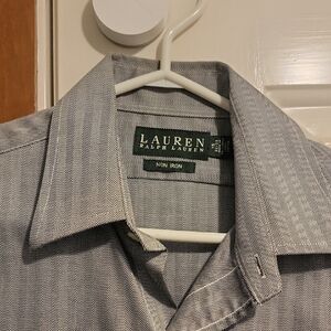Lauren Ralph Lauren Gray Herringbone Shirt